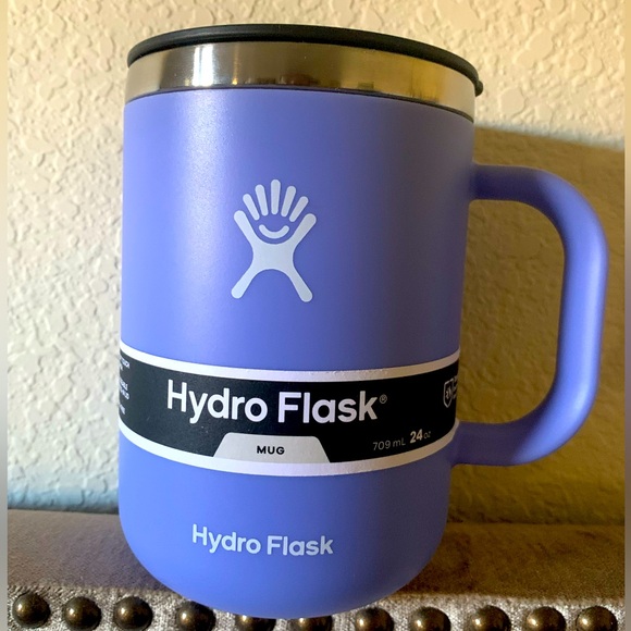 Hydro Flask 24oz Mug ‘lupine’ color. NWT, never used & with instruction pamphlet - Picture 1 of 4
